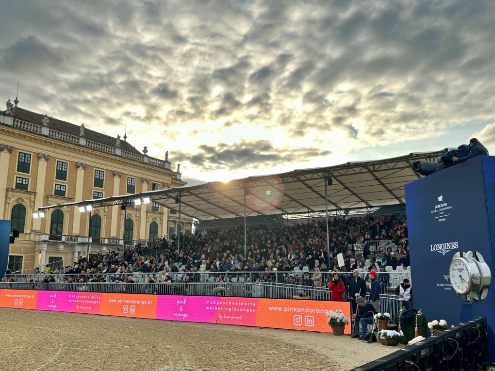Bis zu 10.000 Zuschauer täglich profitierten bei der LGCT-Premiere in Wien von der überdachten Tribünenanlage.