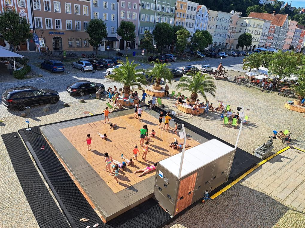 Die PlayFountain in Burghausen hat sich als Volltreffer erwiesen.