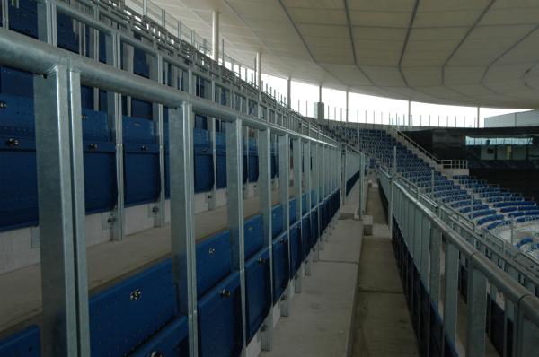 Durch sogenannte Rail Seats (wie hier in der Prezero Arena in Sinsheim) könnten auch in England wieder Stehplätze erlaubt werden