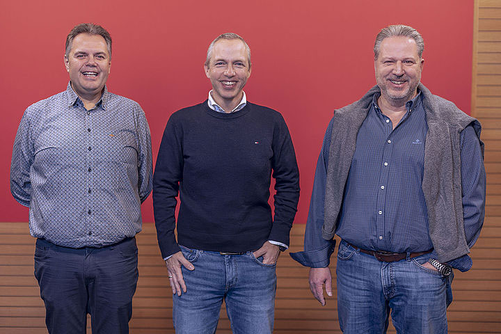 V.l.n.r.: Rik Hoerée, Lutz Rathmann, Michael Martens. 