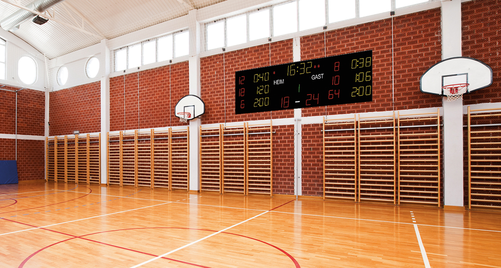 Klassische LED-Scoreboards und -Anzeigetafeln bieten zahlreiche Konfigurationsmöglichkeiten.