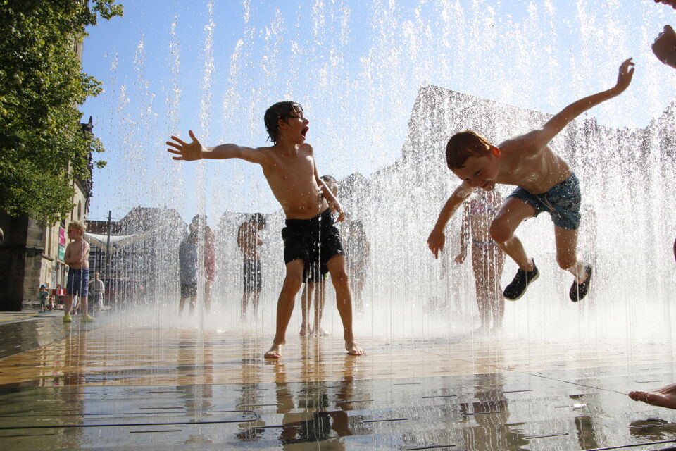 PlayFountain soll vor allem den Kindern in der jeweiligen Stadt Spaß und eine Erfrischung bringen.