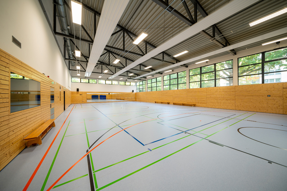 Auch die Sporthalle auf der Heinrich-Haeck-Sportanlage wurde umfassend saniert.