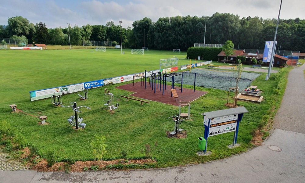 Nicht nur die Mitglieder des TSV Finning, sondern auch die gesamte Gemeinde profitieren vom neuen Outdoor-Fitnesspark.