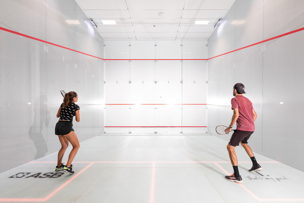 Der Squash Court der Zukunft soll der Trendsportart zu neuer Popularität verhelfen.