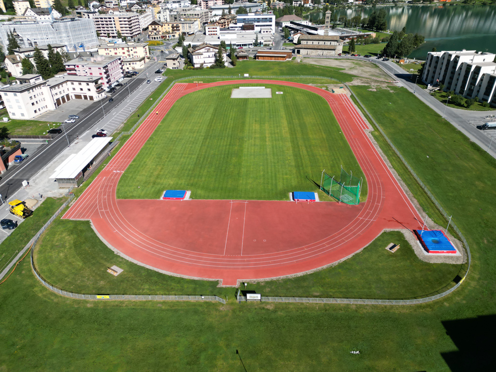 Die Leichtathletikanlagen in St. Moritz wurden modernisiert und erweitert.