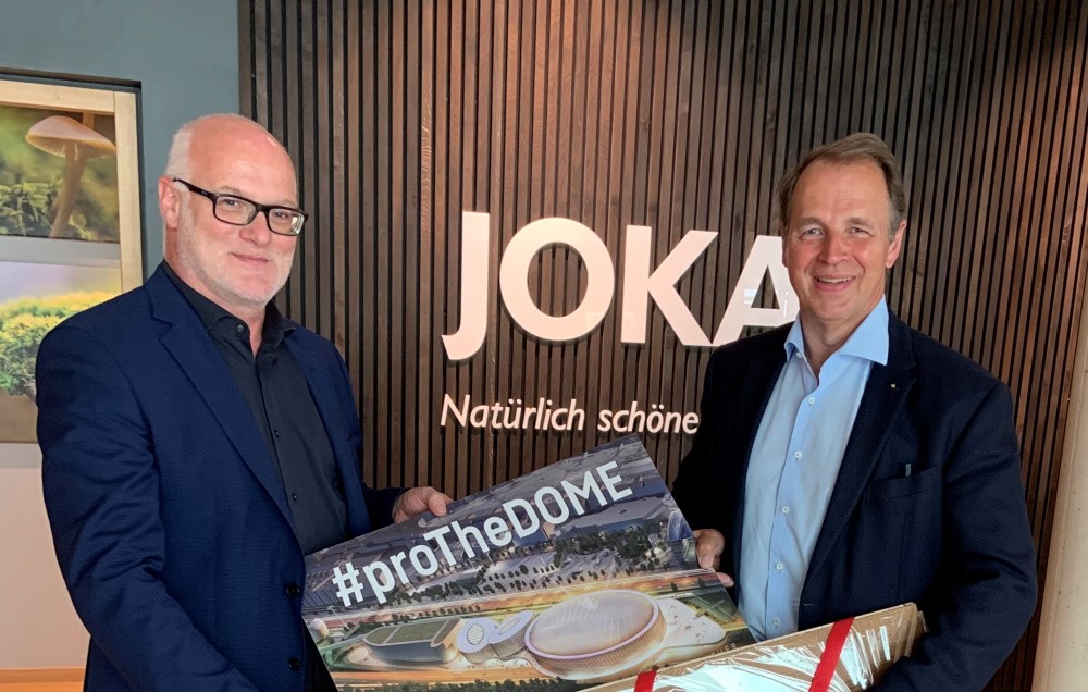 Joerg Ludwig Jordan (rechts) und Felix Scheuerpflug bei der Bekanntgabe der neuen Kooperation.