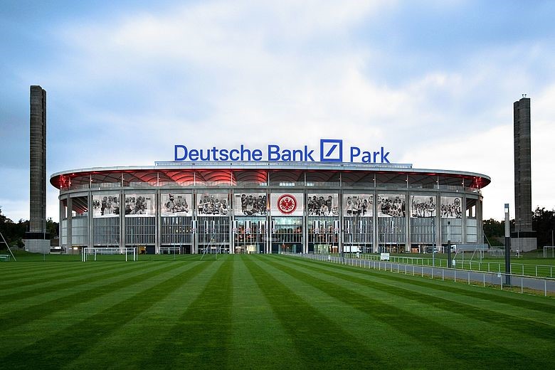 Das Stadion wird künftig Deutsche Bank Park heißen.