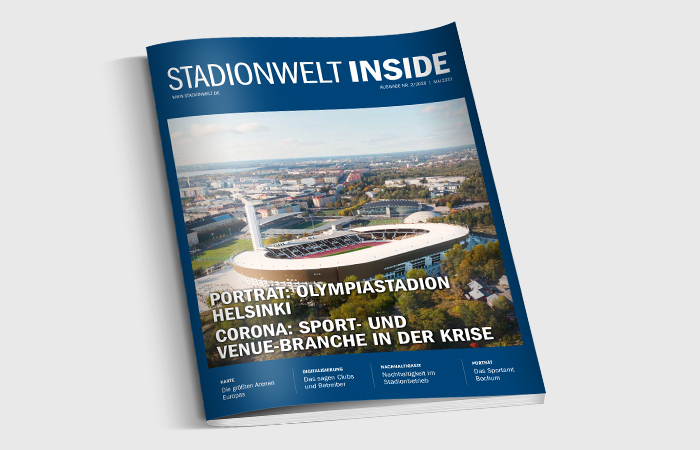Die Ausgabe 2/2020 des Fachmagazins Stadionwelt INSIDE ist einmalig als kostenfreies eBook abrufbar.