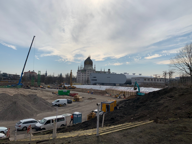 Die Bauarbeiten am Heinz-Steyer-Stadion kommen immer weiter voran. 