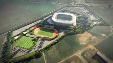 Das neue Nationalstadion des Kosovo