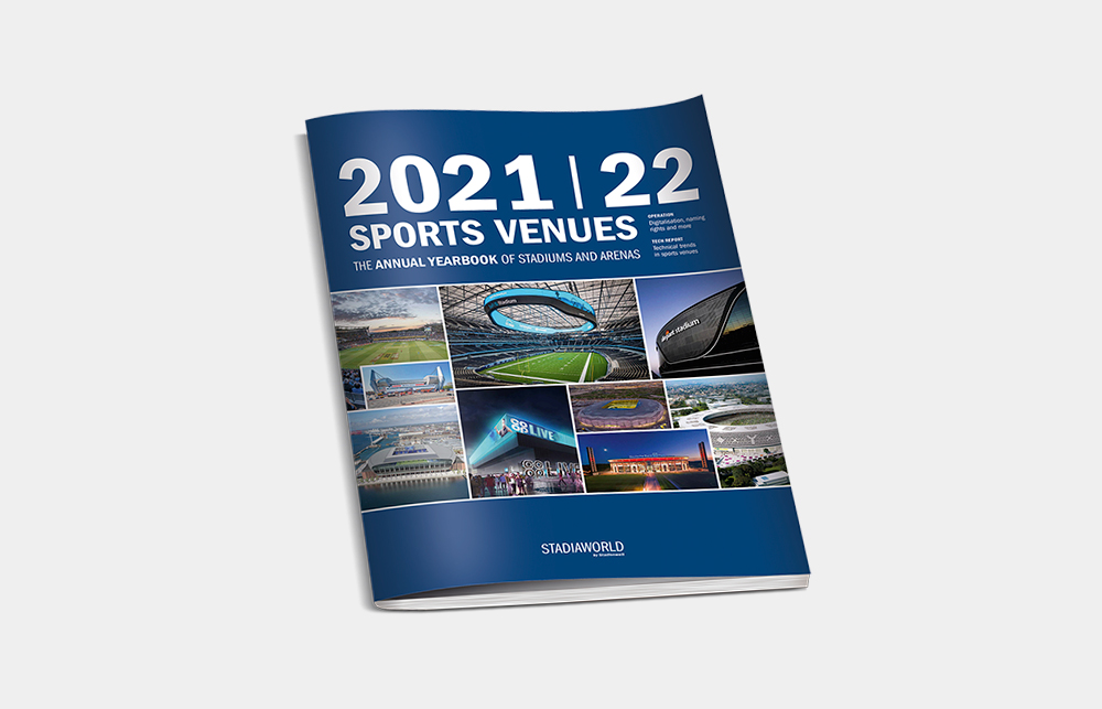 SPORTS VENUES: Das internationale Jahrbuch der Sportstätten von Stadionwelt erscheint bereits zum siebten Mal.