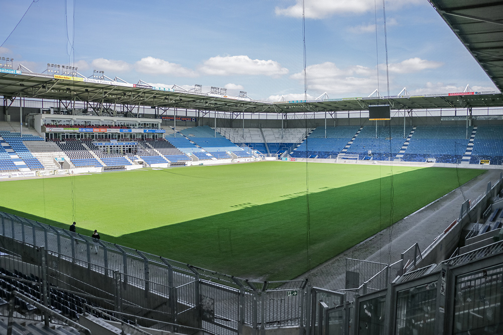 Wieder zurück in der 2. Bundesliga: Der 1. FC Magdeburg in der MDCC-Arena.