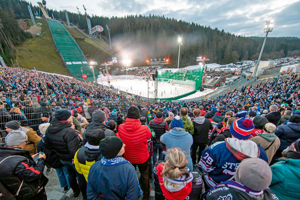 Hockey Outdoor Triple Winter Game Klingenthal
