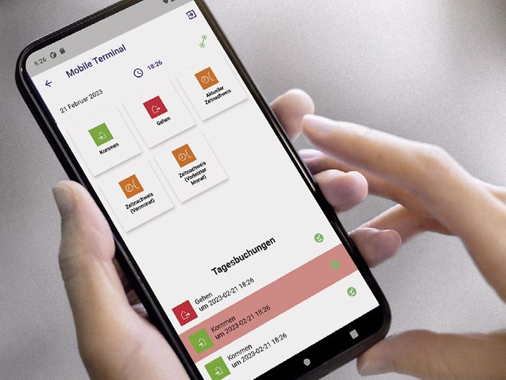 Arbeitszeiten mobil erfassen mit der dormakaba ERP Time App