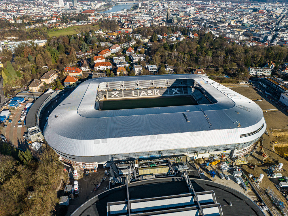 Mit der Raiffeisen Arena kehrt der LASK Linz auf die "Gugl" zurück.