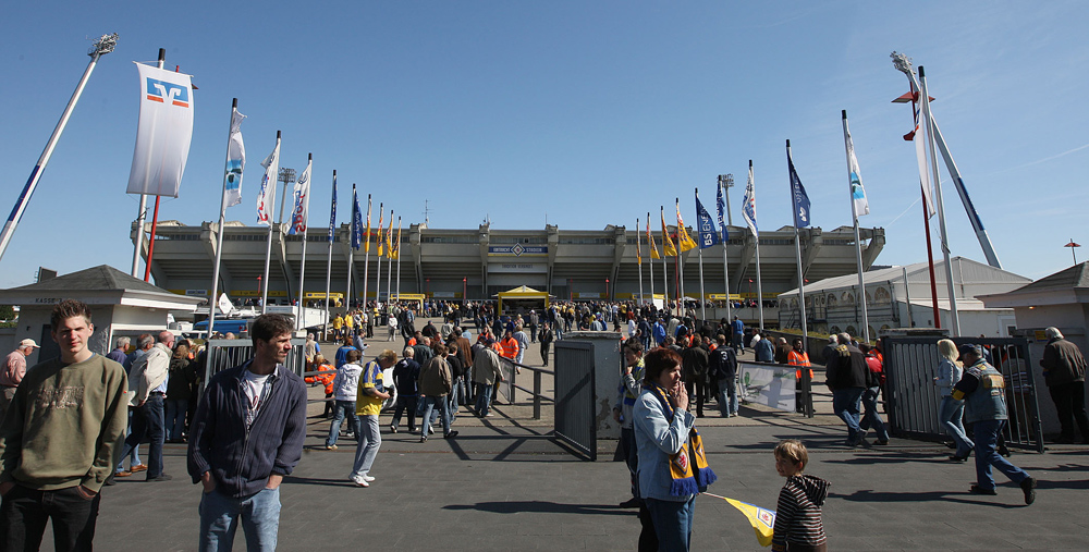 Das Eintracht-Stadion im Jahr 2008.
