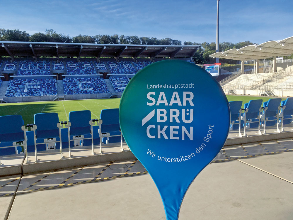 Das Herzstück des Saarbrückener Sports: Das städtische Ludgwigsparkstadion, Heimat des 1. FC Saarbrücken.