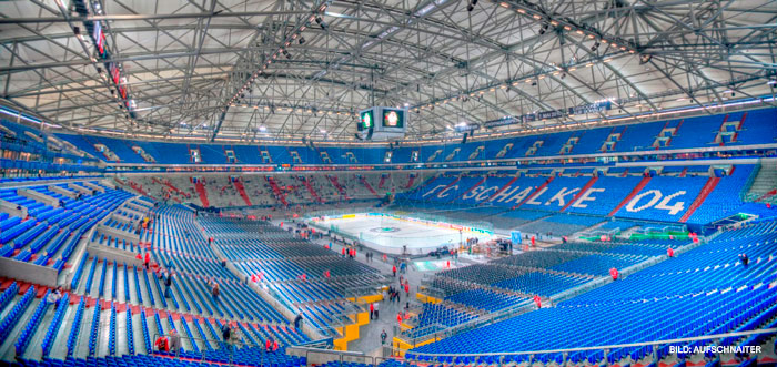 Eishockey A WM 2010 – das Eröffnungsspiel Deutschland vs. USA mit 77.803 Zuschauern restlos ausverkauft
