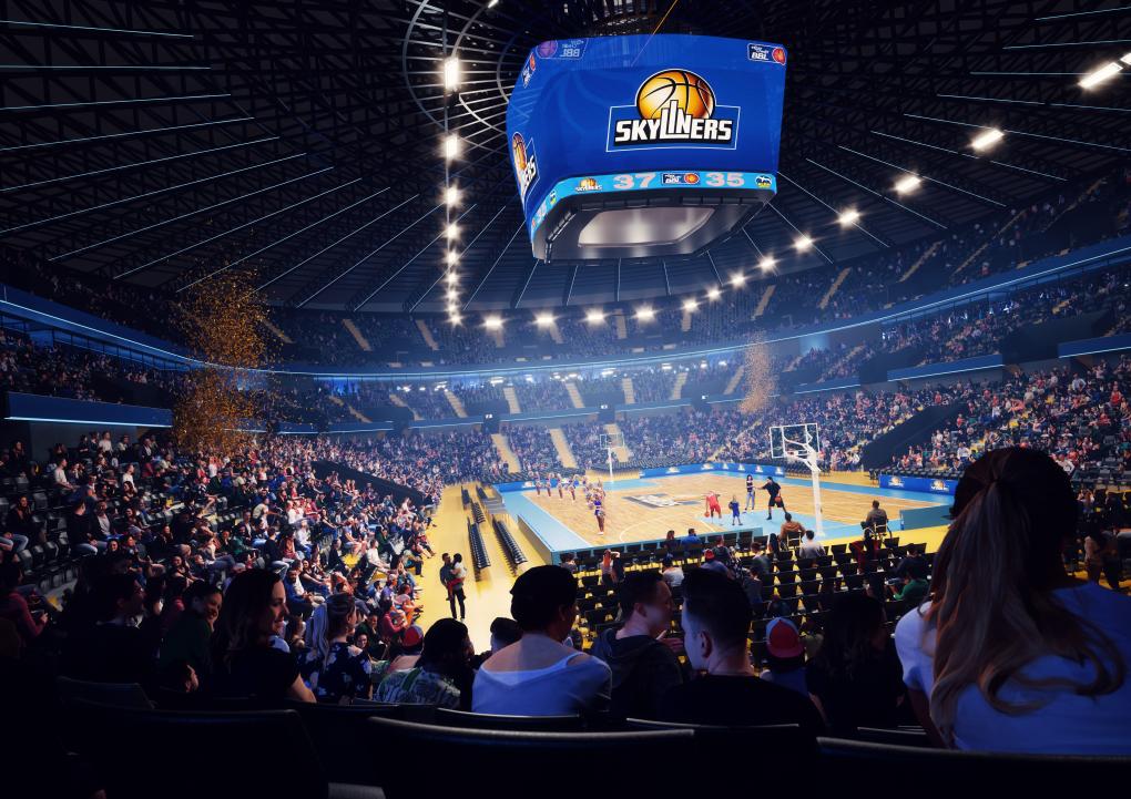 So könnte es bei Basketballspielen in der Arena aussehen.
