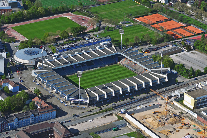 Das Vonovia Ruhrstadion wurde bereits 1911 eröffnet und gehört zu den traditionsreichsten Wettkampfstätten im deutschen Profifußball.