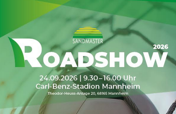 Im Carl-Benz-Stadion Mannheim zeigt Sandmaster am 24. September 2026 live, wie innovative Robotik und nachhaltige Technik die Pflege moderner Sportanlagen verändern.