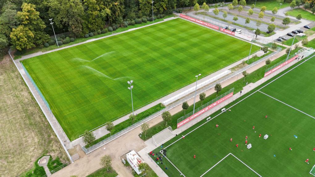 Hybridrasenplatz im SANA Sportpark Offenbach für den Nachwuchs der Kickers Offenbach.