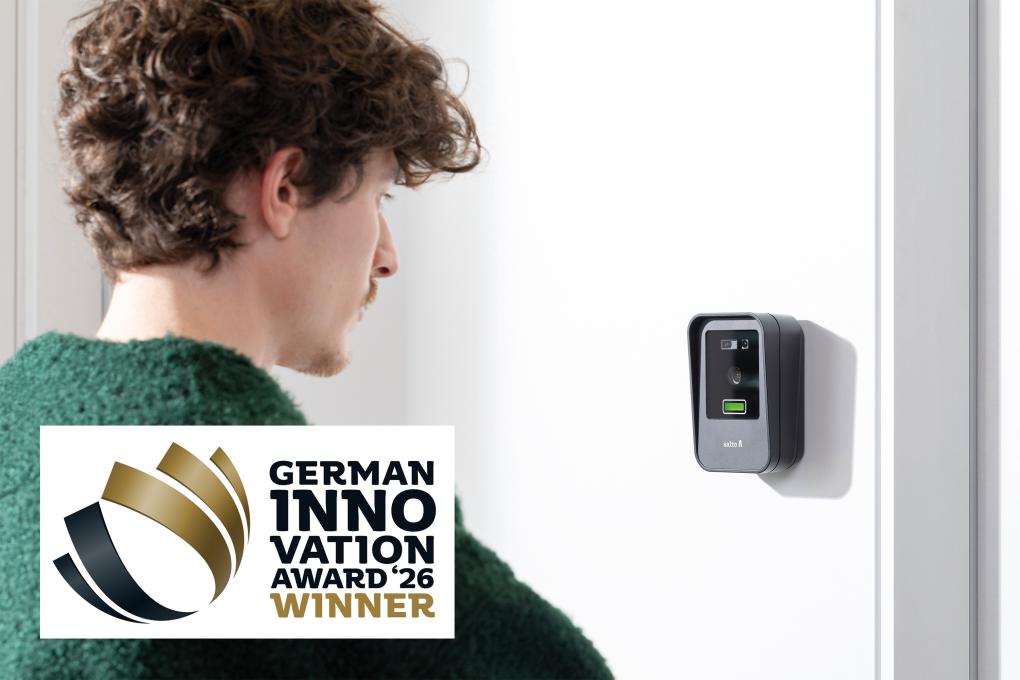 Die Gesichtserkennungslösung Salto XS4 Face hat den German Innovation Award 2026 erhalten.