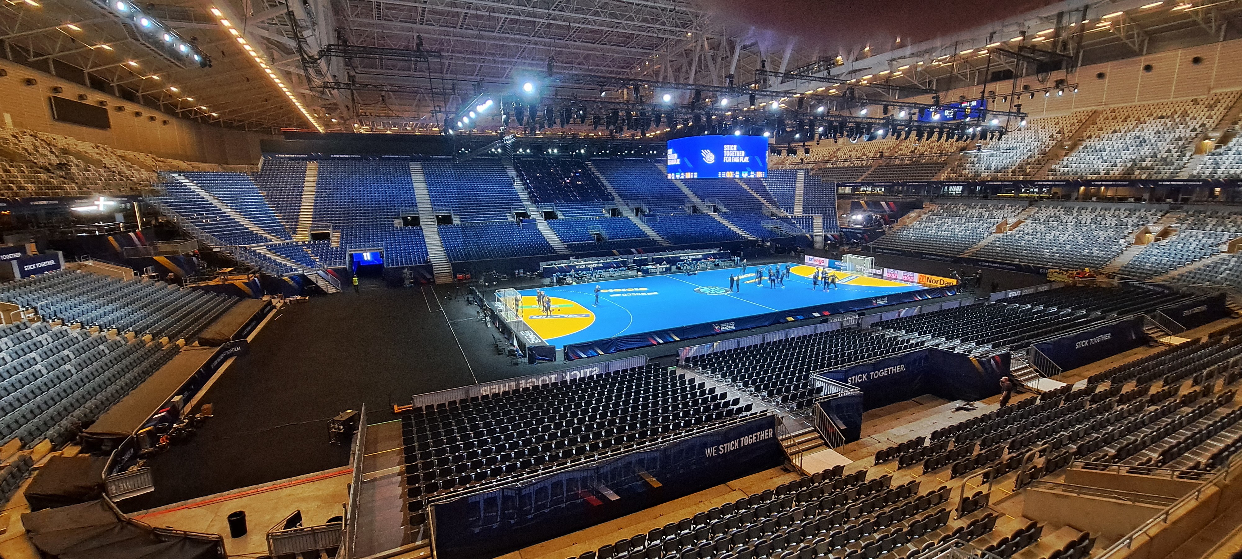 Handball-WM-Finale in umgebautem Stadion