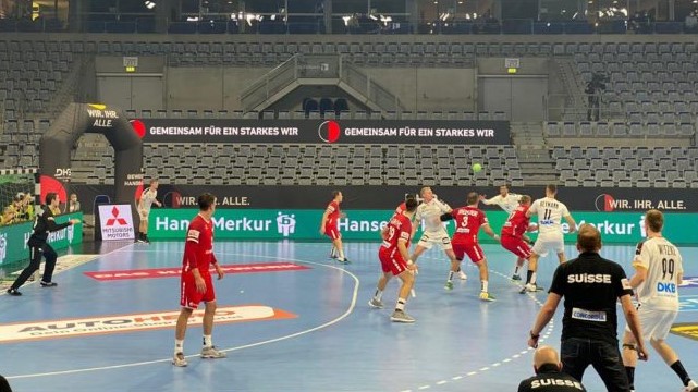 Das EM-Vorbereitungsspiel Deutschland gegen Schweiz in der Mannheimer SAP Arena.