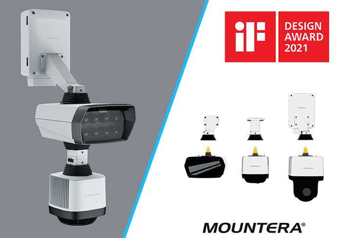 Ausgezeichnet mit dem renommierten iF DESIGN AWARD 2021: Das Mountera®-Montagesystem ist ein integraler Bestandteil der Dallmeier-Kameras der Panomera® S-Serie, der W-Serie und der PTZ-Modelle.