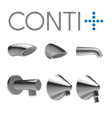 CONTI+ bietet eine Auswahl an Brauseköpfen an, außerdem gibt es dazu praktische Erweiterungen.