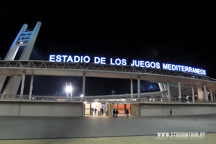Das Estadio de los Juegos Mediterráneos wurde als Wettkampfstätte für die Mittelmeerspiele 2005 erbaut