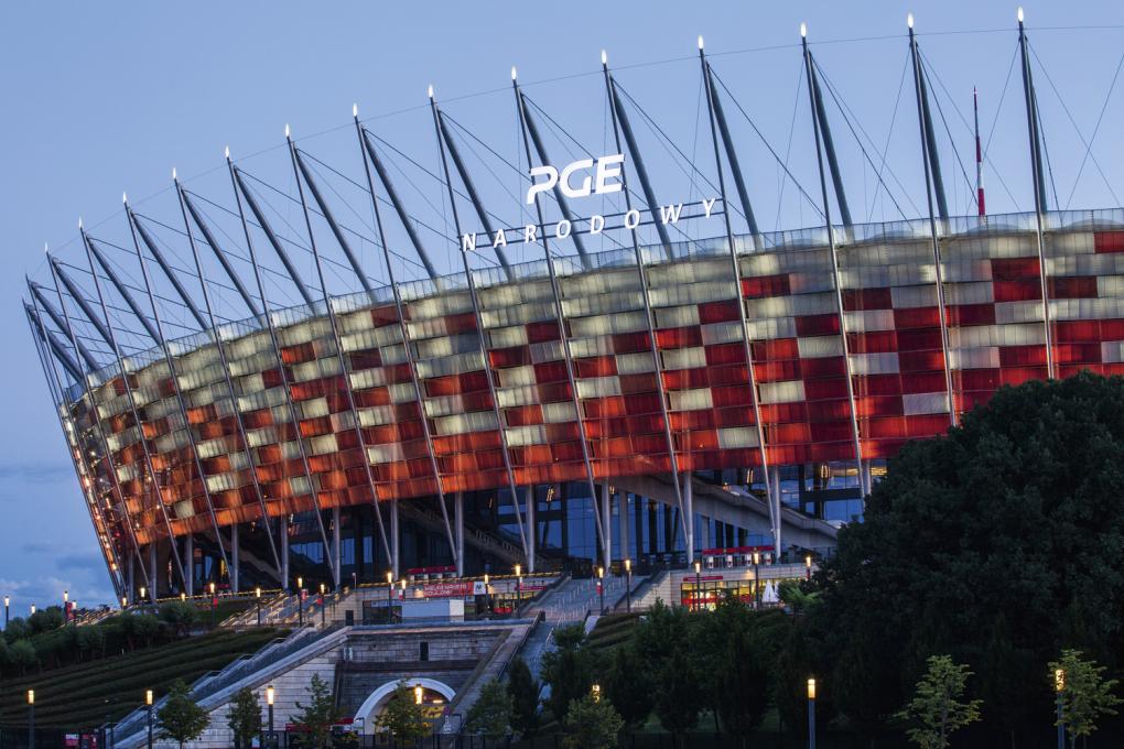 Die maximale Kapazität des polnischen Nationalstadions bei Fußballspielen beträgt 58.274 Zuschauer.